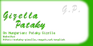 gizella pataky business card